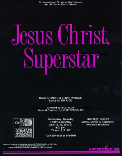 1990 Jesus Christ Superstar – JM Drama
